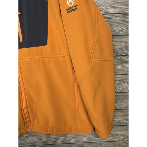 North Face Jacket Mens XL Orange Bionic Fleece Lined Softshell Summit Series - Picture 4 of 14